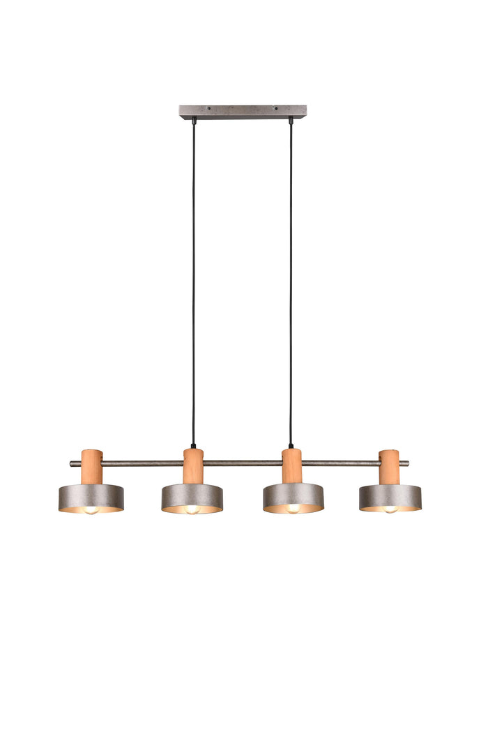 Lampada a Sospensione da Interno a Led in Metallo Nichel Anticato