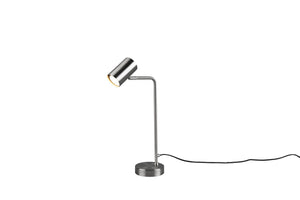 Lampada tavolo da Interno a Led in Metallo Nickel Opaco