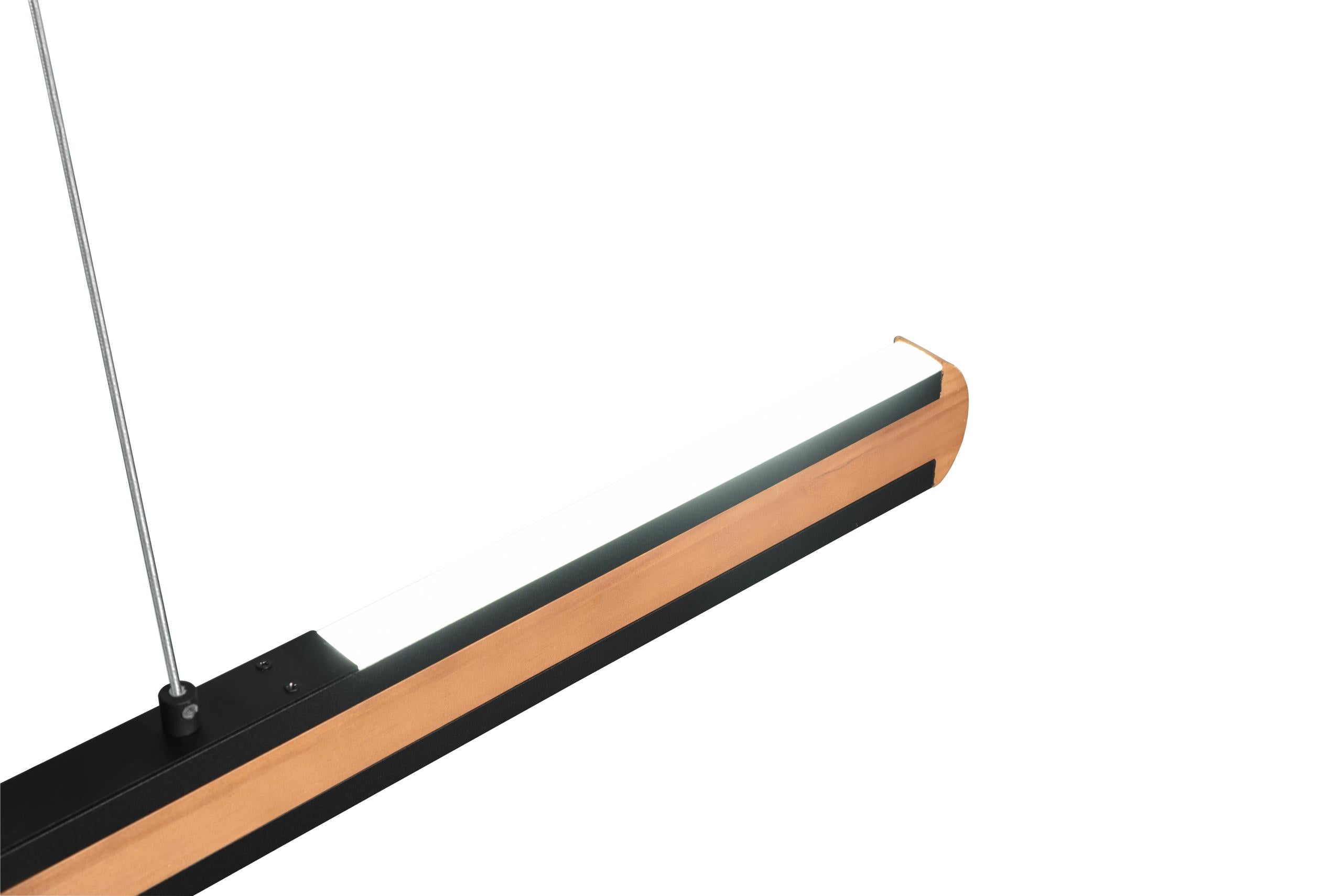 Lampada a Sospensione da Interno a led in Legno naturale Legno Naturale