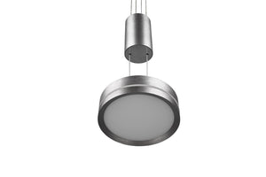 Lampada a Sospensione da Interno a led in Alluminio Nickel Opaco