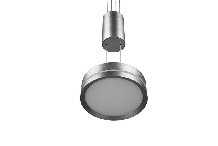 Lampada a Sospensione da Interno a led in Alluminio Nickel Opaco