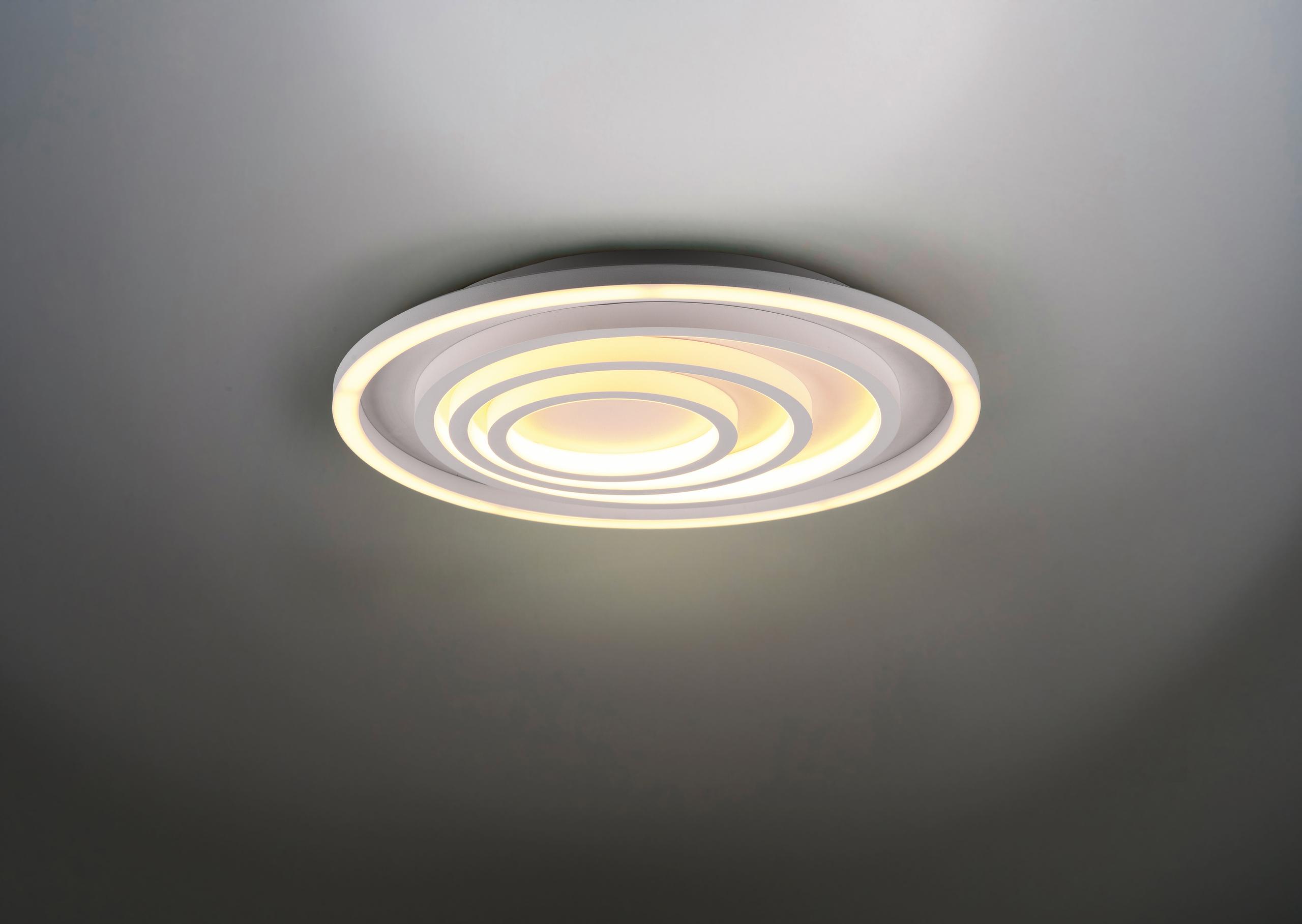 Plafoniera da Interno a LED in Metallo Bianco Opaco