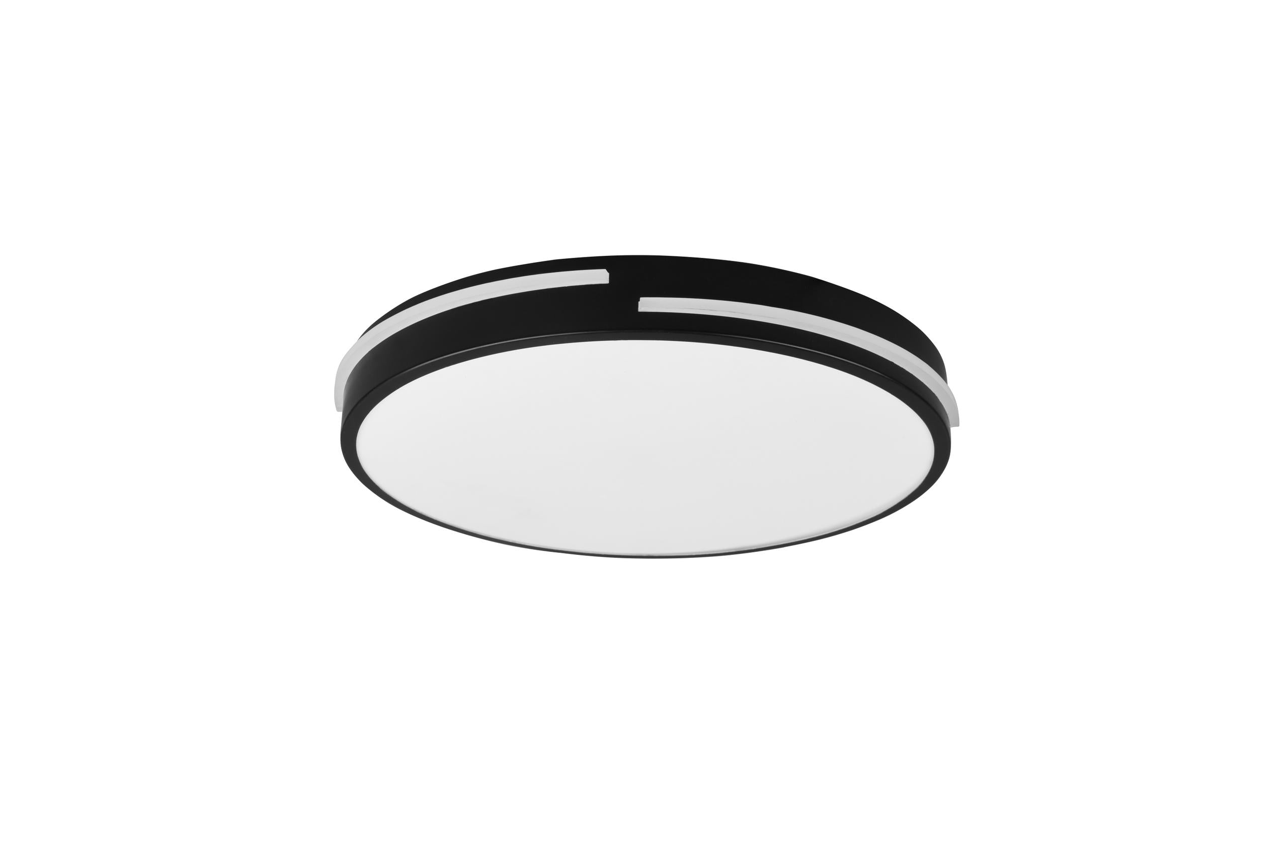 Plafoniera da Interno a LED in Metallo Nero Opaco