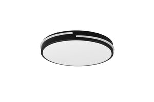 Plafoniera da Interno a LED in Metallo Nero Opaco