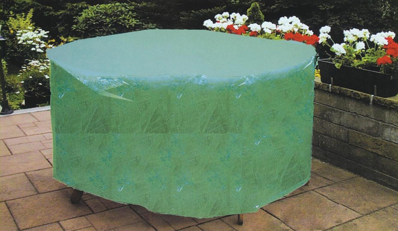 Telo Impermeabile 230x110x70cm in Poliestere per Tavoli Ovali da Giardino Bauer Verde