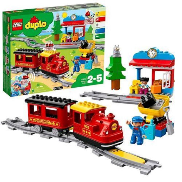 Lego duplo treno a vapore con locomotiva push and go