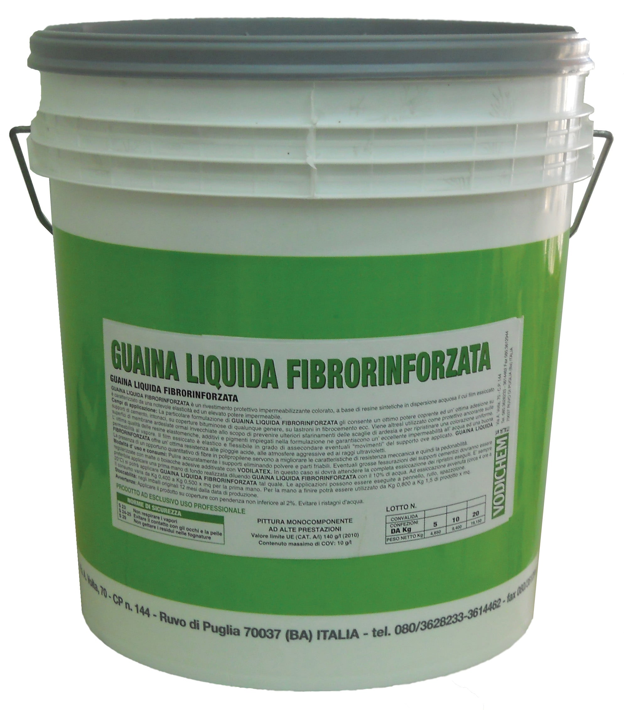 GUAINA LIQUIDA FIBRORINFORZATA GRIGIA KG.20  PZ 1,0