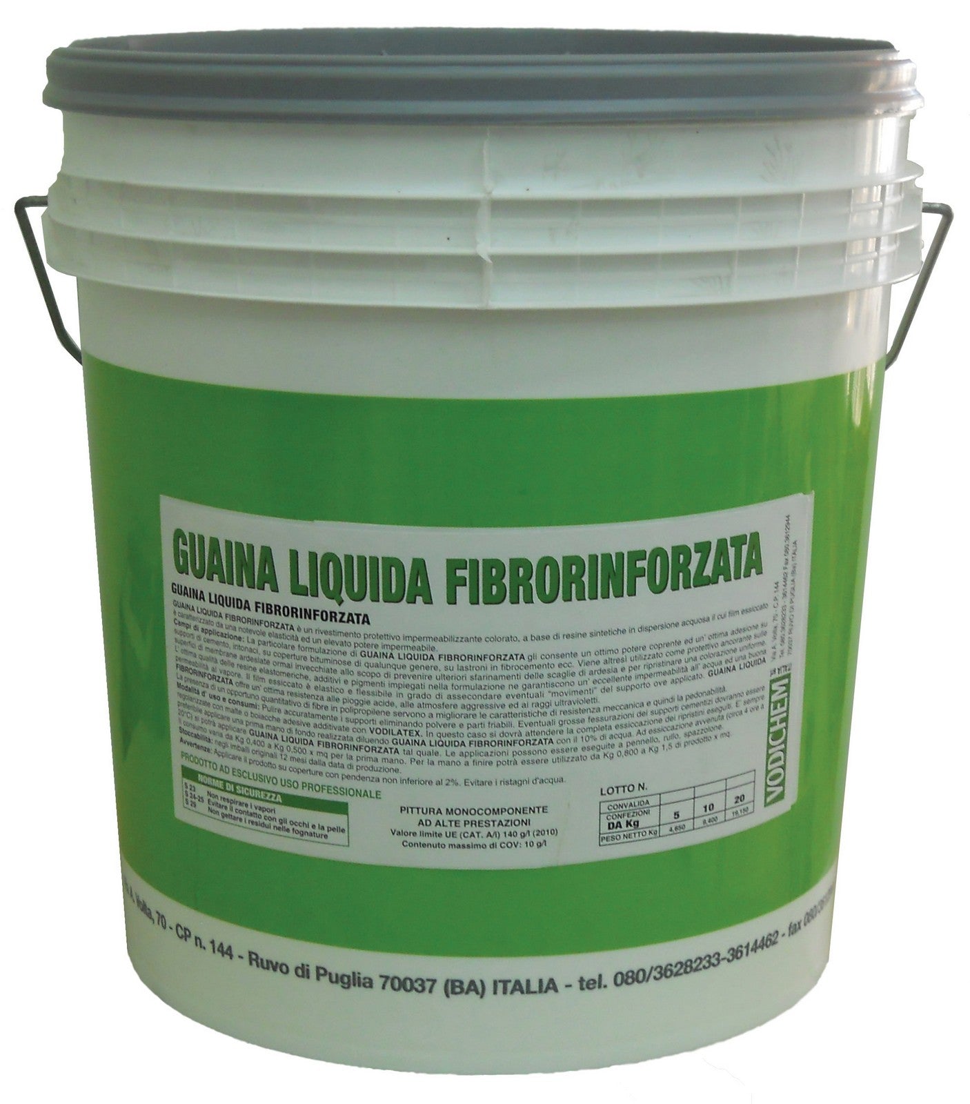 guaina liquida fibrorinforzata grigia kg.20 2209