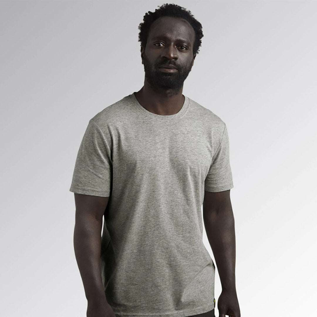 T- Shirt MC Atony Organic Grigio Melange medio chiaro 702.176913_C5493 Diadora Utility M