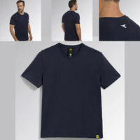 T-shirt MC Atony Organic Blu classico 702.176913_60062 Maglia manica corta Diadora Utility L