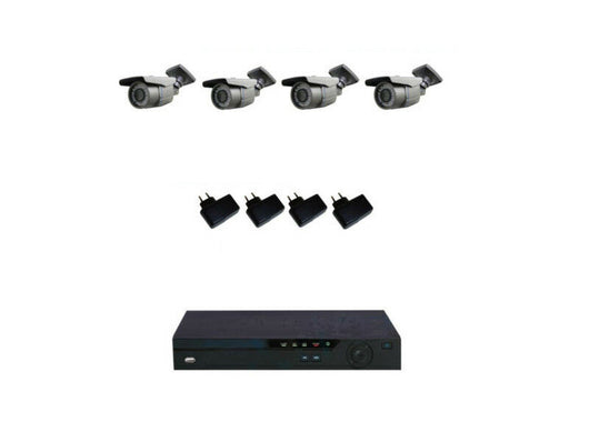 KIT VIDEOSORVEGLIANZA 4 TELECAMERE CCD 650 TVL DVR REGISTRATORE 3G IPHONE 4S