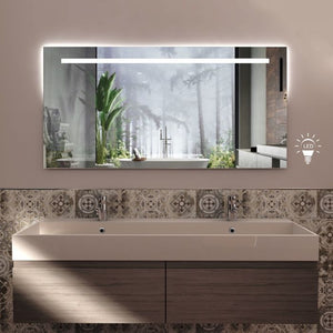 Specchio da Bagno Rettangolare 120 x 60 cm Made Italy - Versione standard