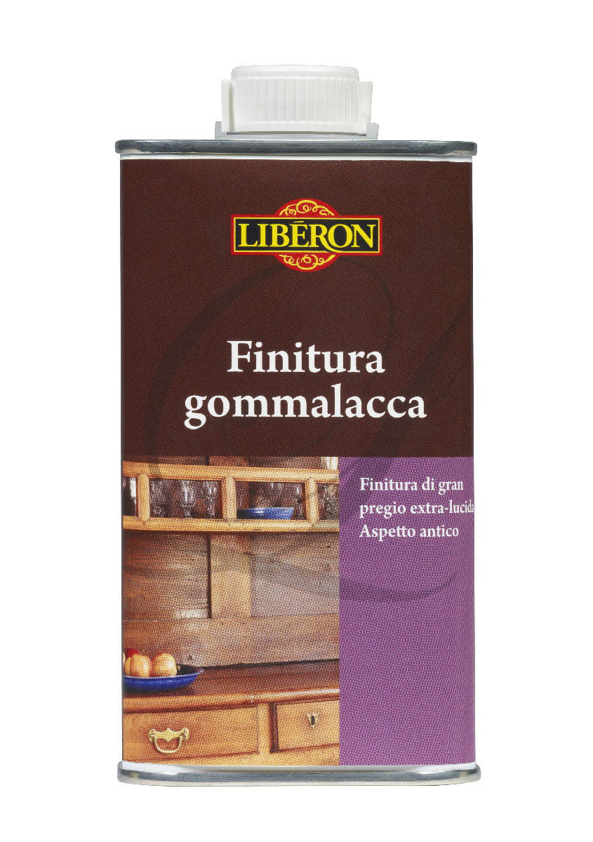 Finitura Gommalacca Mobili Legno Antico Lucido Lucidatura Restauro Liberon Formato: 500 ml