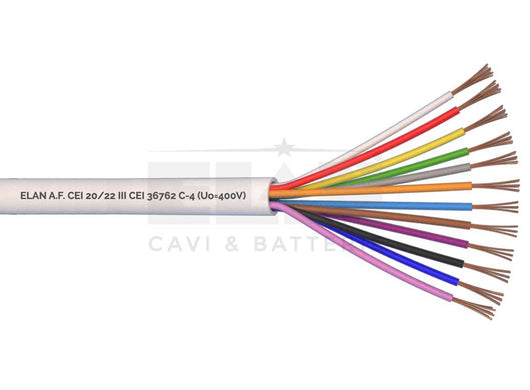 MATASSA CAVO ELAN ALLARME NON SCHERMATO 12X0,22 GUAINA IN PVC 050121 100MT