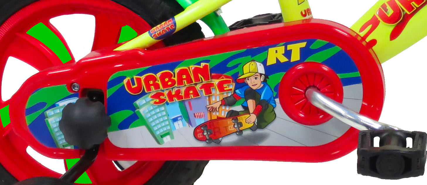 Bicicletta per Bambino 12” 1 Freno Gomme in EVA Urban Skate Gialla