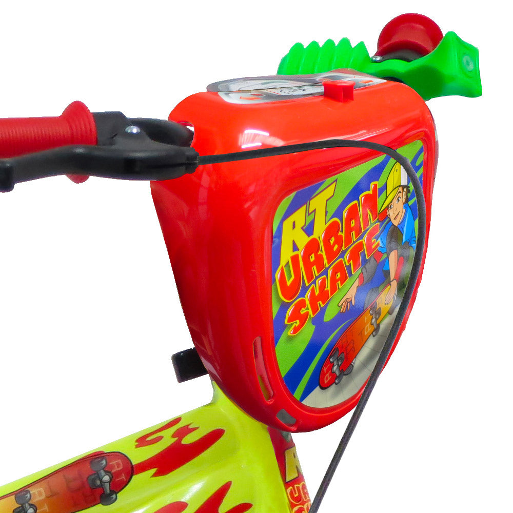 Bicicletta per Bambino 12” 1 Freno Gomme in EVA Urban Skate Gialla