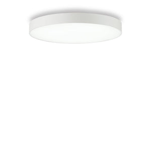 Plafoniera Moderna Halo Alluminio Bianco Led 46W 3000K Luce Calda