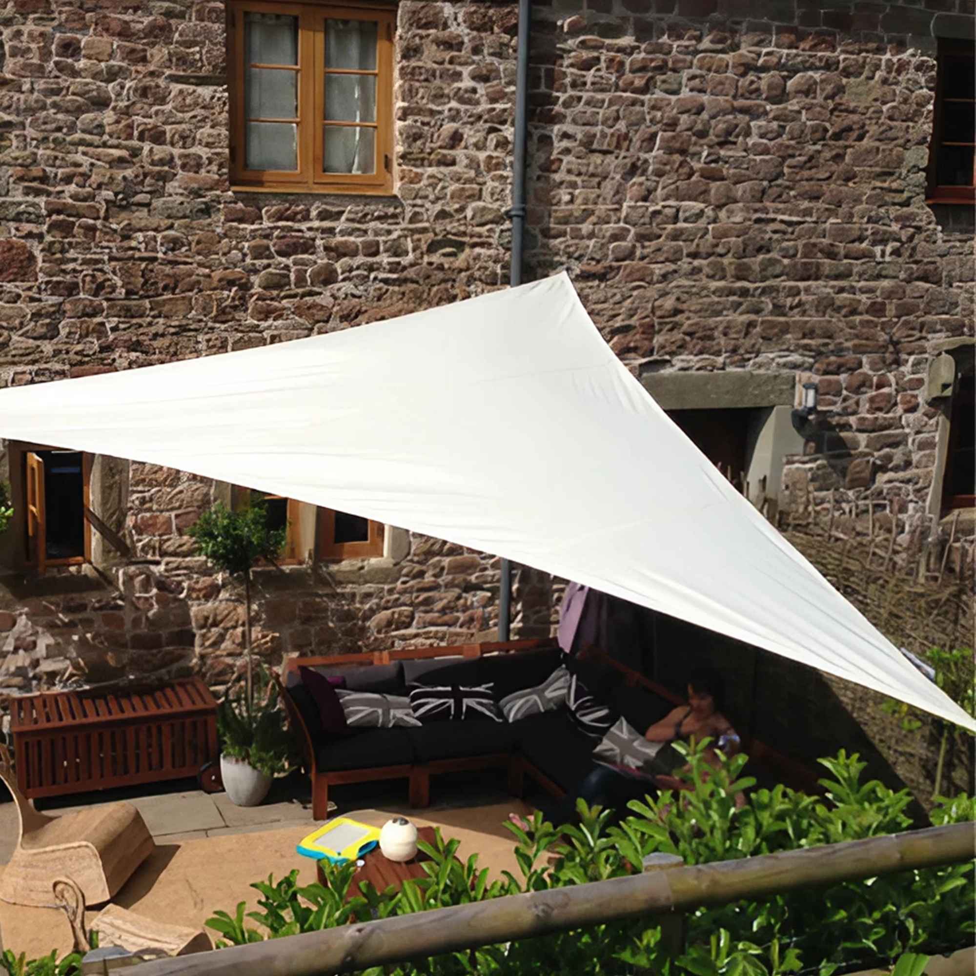 VELA TENDA DA SOLE TRIANGOLARE 5X5X5 Bianco