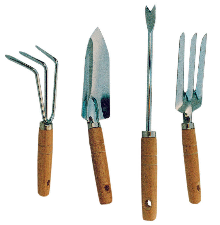 SET 4 ATTREZZINI DA GIARDINO M/LEGNO IMP19660 GLI SPECIALISTI DEL VERDE CF 6 