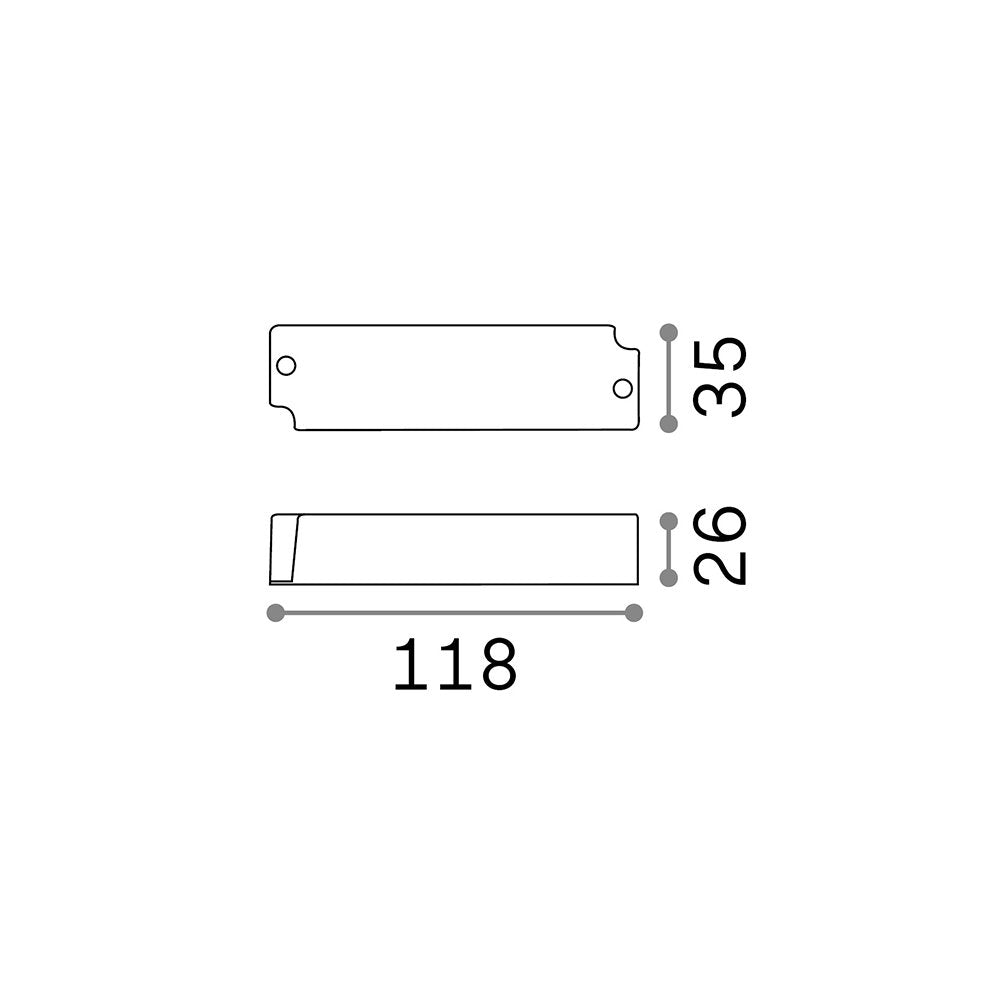 Driver On-Off Park Materie Plastiche 20W 24Vdc