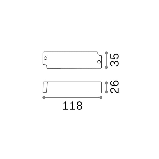 Driver On-Off Park Materie Plastiche 20W 24Vdc