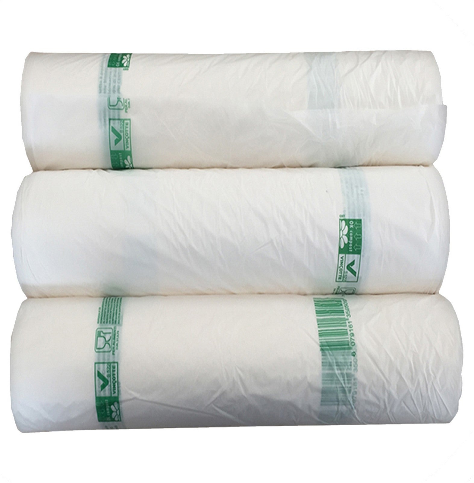 cf sacchi nettezza urbana rotolo 50x60 umido mater bi pz.20 22631