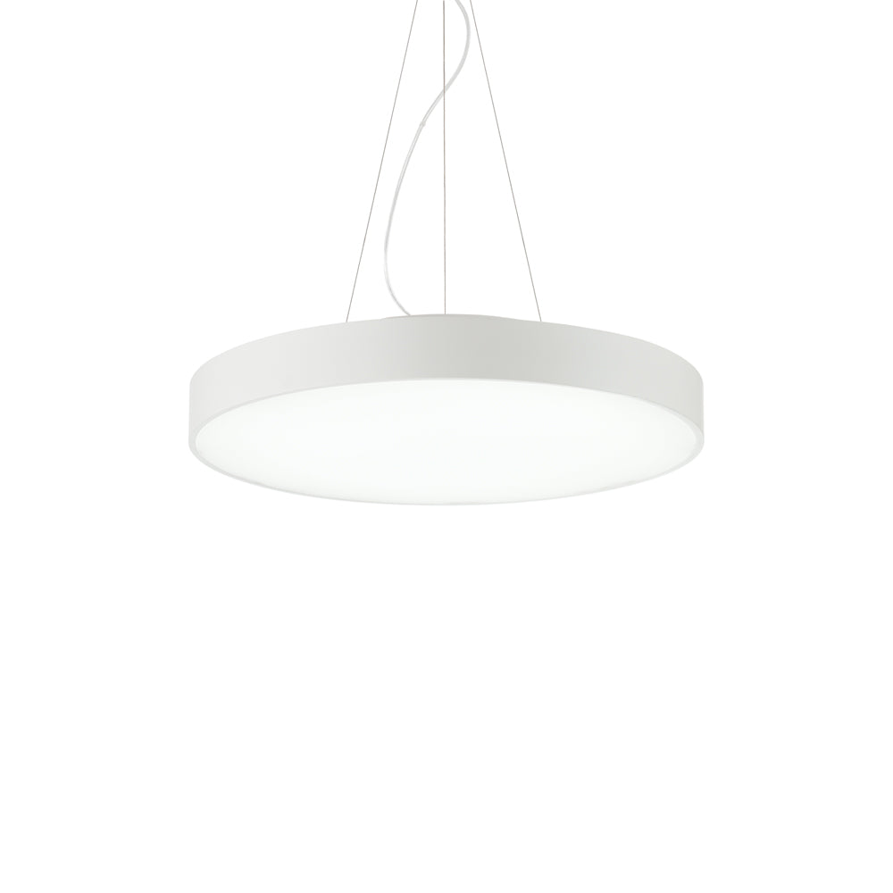 Sospensione Moderna Halo Alluminio Bianco Led 32W 4000K Luce Naturale