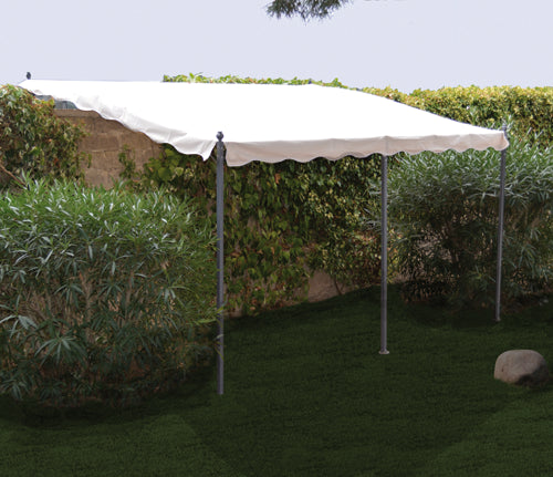 Gazebo Metallo 'Minorca' Papillon 4X3Mt Fissaggio Muro