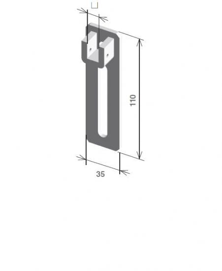 Supporto motore con regolazione verticale da avvitare al cassonetto