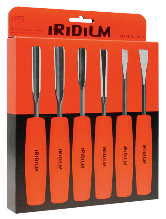 SET 6 SGORBIE PER LEGNO IRIDIUM CORRADI CF 1,0