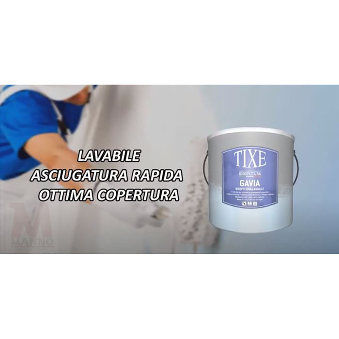 Idropittura lavabile Bianco Tixe Gavia 1 lt