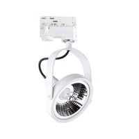 Lampada Binario Moderna Glim Metallo Bianco 1 Luce 10W Gu10 3000K Luce Calda