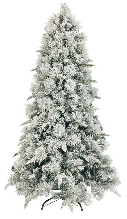 Albero di Natale Artificiale Innevato 240 cm 81 Rami  Foresta Premium Verde