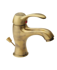 Miscelatore lavabo bronzato vecchio ottone