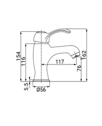 Miscelatore lavabo bronzato vecchio ottone