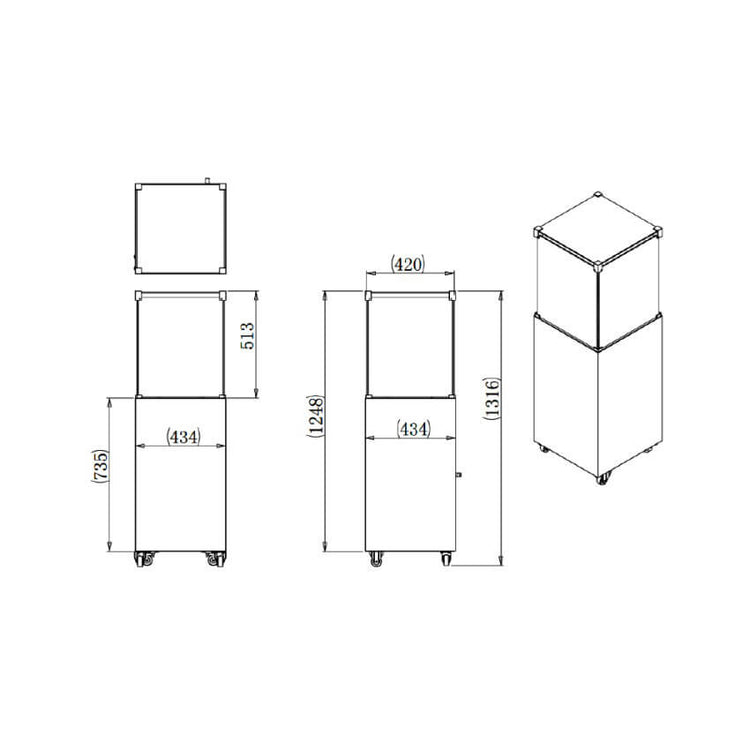 Stufa da Esterno a Gas GPL Effetto Camino 131,6x43,4x43,4 cm 7,3 kW in Acciaio Italkero Etna Nera