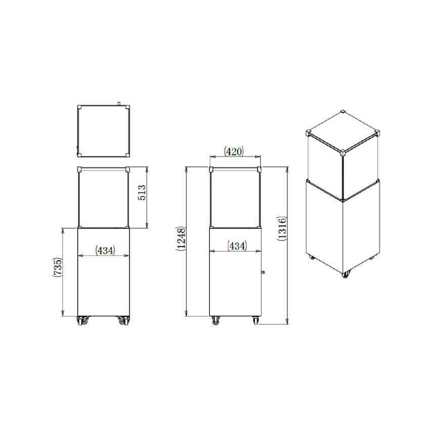 Stufa da Esterno a Gas GPL Effetto Camino 131,6x43,4x43,4 cm 7,3 kW in Acciaio Italkero Etna Nera