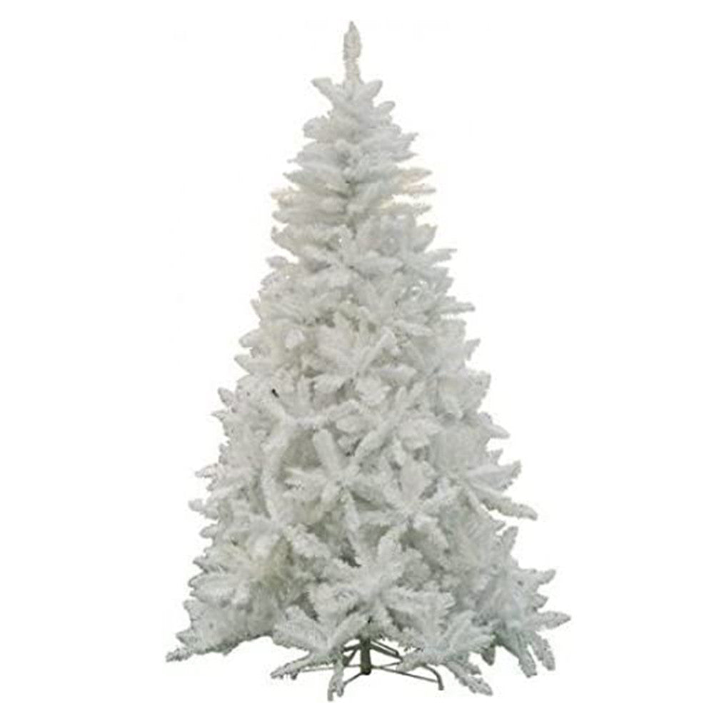 H210 - Albero Di Natale Standard Colore Bianco Altezza Massima 210Cm E Base In Metallo - Maurer