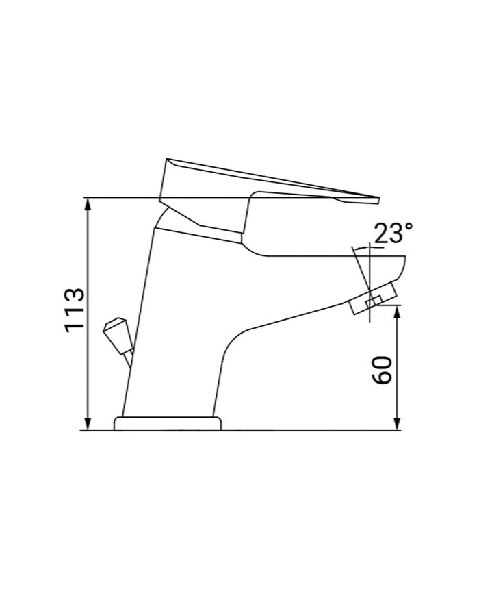 Miscelatore lavabo completo cromato