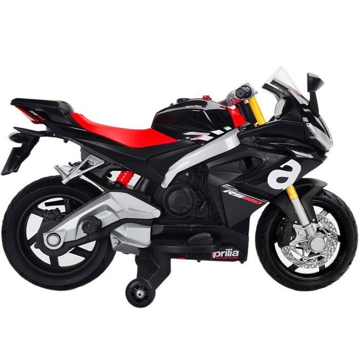 Moto Elettrica per Bambini 12V con Licenza Aprilia RS660 Nera