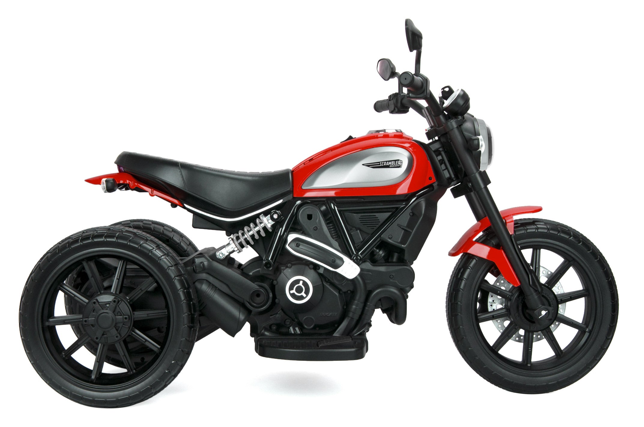 Moto Elettrica per Bambini 12V Ducati Scrambler Icon Rossa