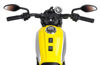 Moto Elettrica per Bambini 12V Ducati Scrambler Icon Gialla