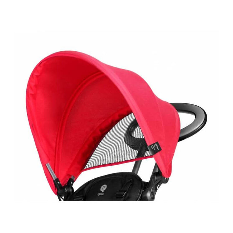 Triciclo a Spinta per Bambini con Maniglione Direzionabile Qplay Cosy Rosso