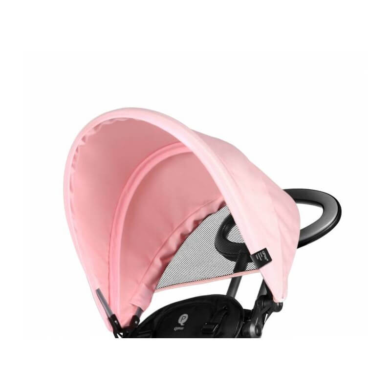 Triciclo a Spinta per Bambini con Maniglione Direzionabile Qplay Cosy Rosa