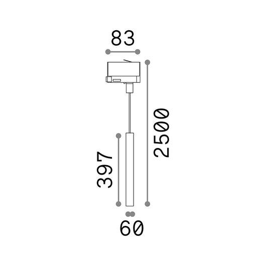 Tecnico Moderno Look Metallo Bianco 1 Luce Gu10 7W 3000K Luce Calda