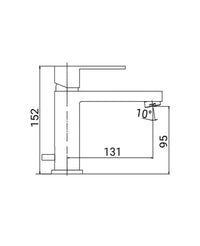 Miscelatore lavabo moderno cromato