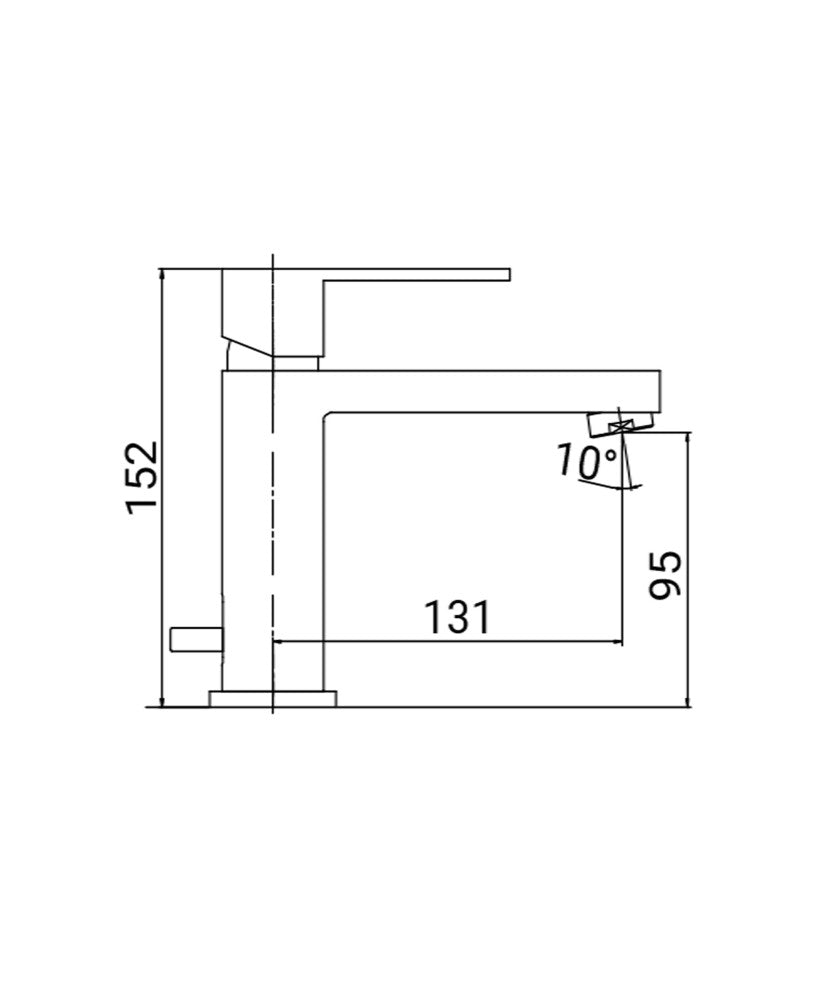 Miscelatore lavabo moderno cromato