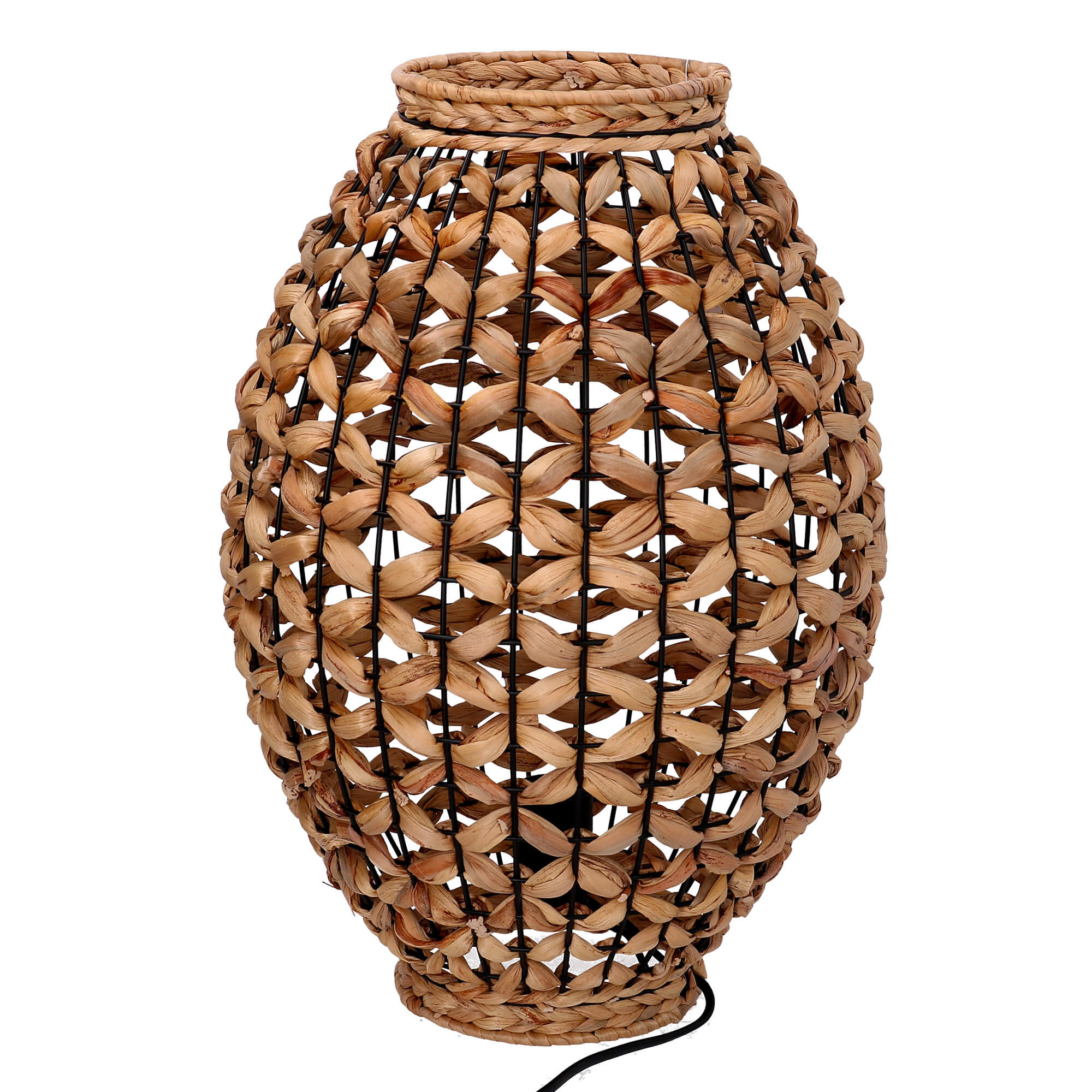 Lampada in rattan naturale con attacco cm ø31xh44,5