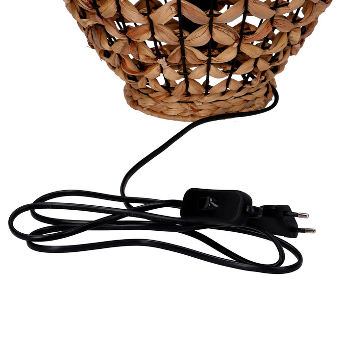 Lampada in rattan naturale con attacco cm ø31xh44,5