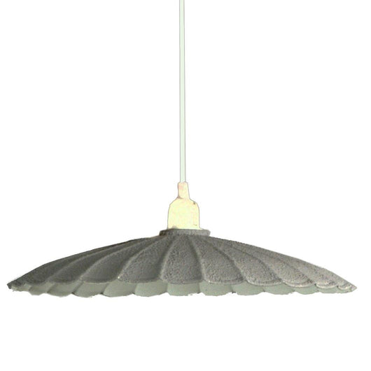 Lampadario in metallo vintage bianco/grigio con attacco cm Ø25